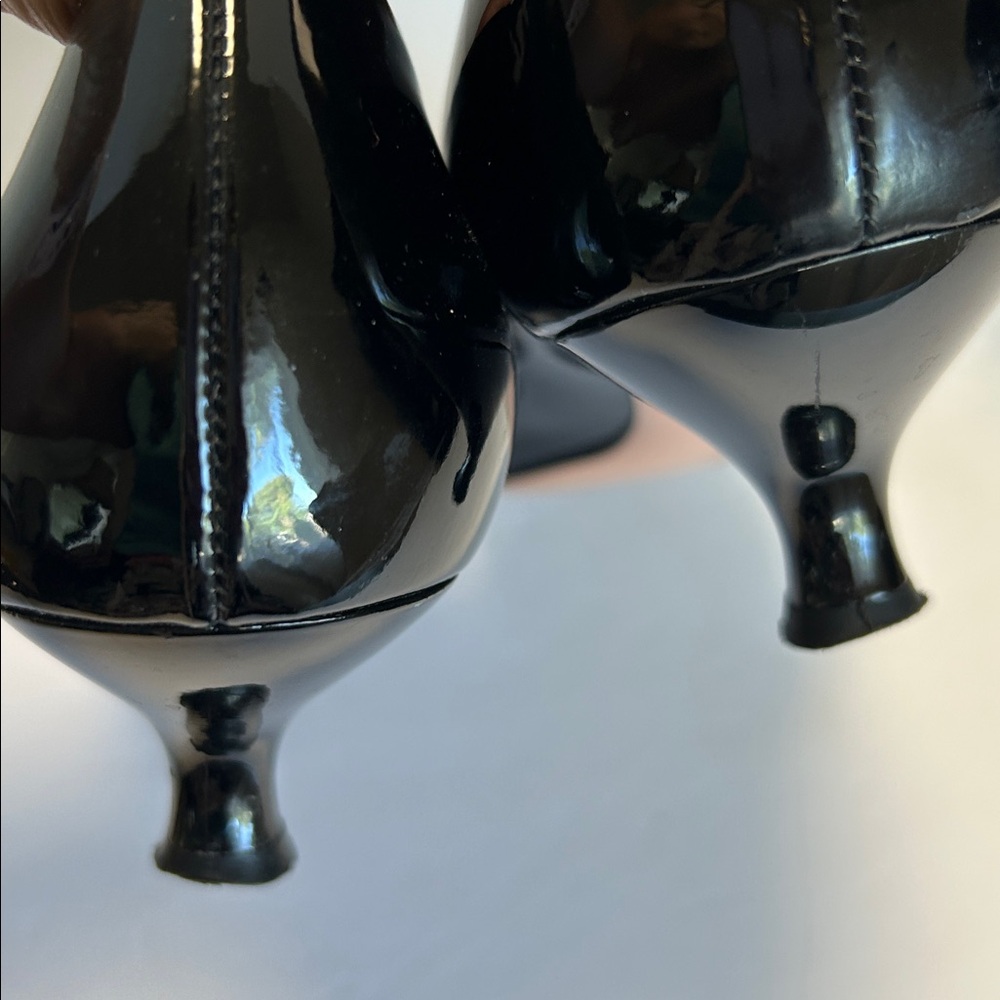 Salvatore Ferragamo Black Patent Leather Heels - Picture 15 of 17